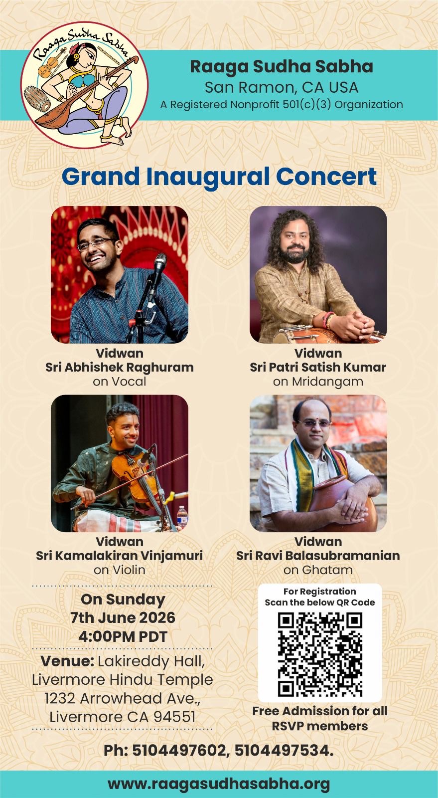 Grand Inaugural Concert flyer